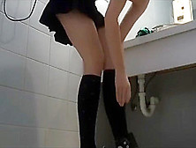 Emot Girl Toilet Masturbation (Censored)