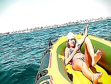 Christin Alexis Gets The Cum Fucked Out Of Her On A Raft In The Ocean