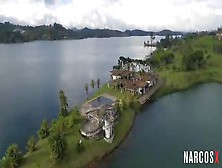 Narcos X - Wild Colombian Fuck Indoors And Outdoor Threeway At The Lake House