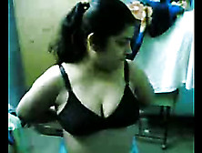 Spy Camera Films A Big-Breasted Mature Indian