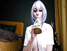 Rei Ayanami Get A Long Sex Toy As A Christmas Gift - Cosplay Evangelion Anal Spooky Boogie