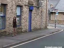 Incredible Teen Peeing In Public