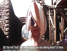 2B's Slutty Adventures: 2B Gangbanged In Prison