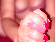 Heres My New Video Pink Finger Nails Orange Toes With Nail Insertion
