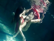 Hot Lilia Mihalkova And Natalia Kupalka Underwater Lesbians