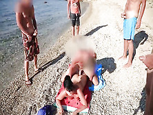 Naughty Dark-Haired Is Having Rectal Hook-Up With Many Folks On One Of The Beaches Of Mykonos