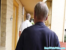 Slutty Trio Teen Analfucked By Old Guys