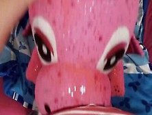 Perverted Guy Gets Hard Rubbing Dick Against A Stuffed Doll