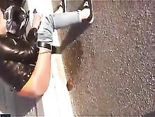 Hot Biker Chick Poops On The Road