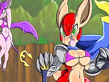 Armadillo Quest With A Humongous Titty Horny Girl♥