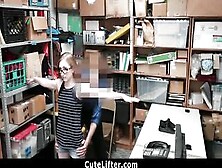 Tight 18 Yo Shoplifter Banged! By Security Officer