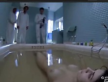 Dead Nude Woman Underwater In Bathtub