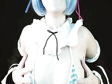 Maid Cunt With Mouth Rem From Re Zero Is Missing And Plays Double Sex Toy - Cosplay Spooky Boogie
