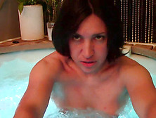 Gulping Wine And Fucking In A Super Hot Tub