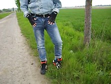 Sagging In The Fields Dressed In Jeans Aussiebum Boxers