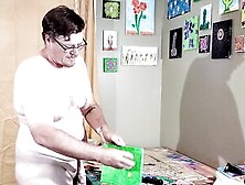 Dong Ross Presents: Let's Paint With Our Peens! (Episode 01: Blue And Pink Flowers)