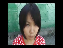 Pretty Asian College Girl Pooping In Public
