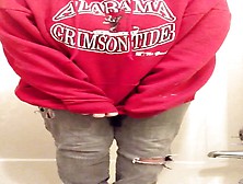 Girl Pissing In Her Jeans