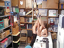 Brunette Thief Jade Amber Caught And Punished