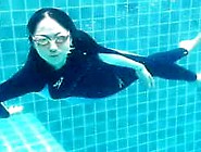 Asian Girl Underwater