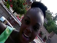 African Whore Blows White Dick Under Cutie Water