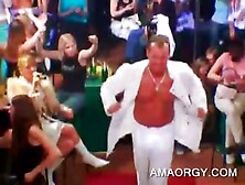 Orgy Stripper Gets Cream Eaten Off His Body