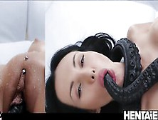 Hentaied - Deep Vagina & Perfect Crempie Cumshot With Alien Monster By Sasha Rose
