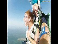 First Time Skydiver Loses Her Fucking Mind