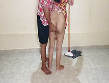 Friend Who Is Wiping The Room Was Blown Up And Boned! Desi Rough Sex In Clear Hindi Voice