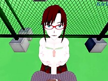 Mari Illustrious Makinami And I Have Intense Sex On The Rooftop.  - Neon Genesis Evangelion Cartoon