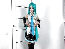 Twat Screwed Vocaloid Hatsune Miku Inside Different Positions And Gets