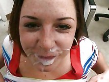 Horny Beautiful Gets Her Mouth Sauced With Man Cream After A Hot