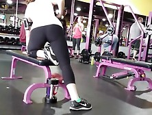 Gym Voyeur Watches Fit Girl's Ass