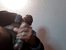 Mega Hard Black Dick Stuffed Into Hot Metal Cockring