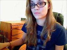 Pornstar Lilly Luck Strips And Masturbates On Webcam