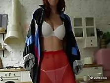 Russian Redhead Ingaq Teasing In Exclusive Video