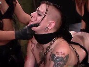 Tattooed Lesbo Gets Clit Rubbed