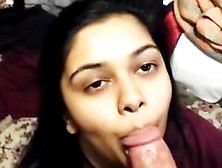 Beautiful Indian Cock Sucker In Action