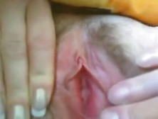 Wife Shaggy Bawdy Cleft Masturbation Big O, Cum On Rubbing Cum-Hole