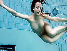 Kristy In A See Through Dress Underwater