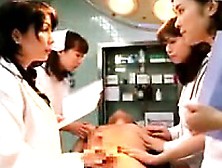 Lustful Japanese Doctors Putting Their Hands To Work On A T