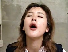 Pretty Japanese Girl Has A Bunch Of Horny Guys Unloading On Her Face