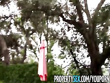 Propertysex - Gorgeous Real Estate Agent Tricked Into Fucking Homemade Sex Video