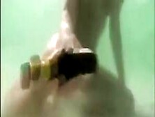 My Busty Gf Sticks A Beer Bottle In Her Vagina And Swims Around