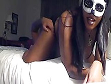 Ebony Faceriding Masquerade Ebony Facesitting Preview