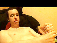 Young College Guy Jerking Off On Cam