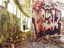 Urbex Flashing With Hand Job.  A Adorable Nasty Bimbos Loves My