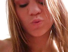 Naughty Teen Shows And Squeezes Her Natural Tits