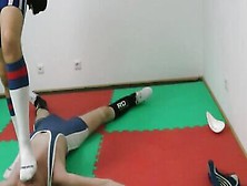 Horny Gay Guys Wrestle In Kinky Uniforms Before Going Down And Dirty