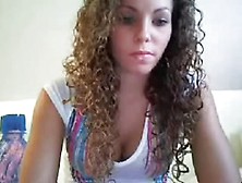 Amateur Curly Haired Babe Dildo Bate (No Sound)